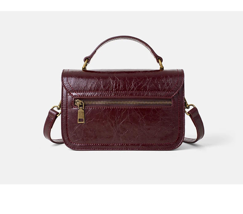 Bolsa Feminina de Couro Genuíno Barcelona | Cross Body Bags | Cores variadas | Detalhe 4 | Vivièn