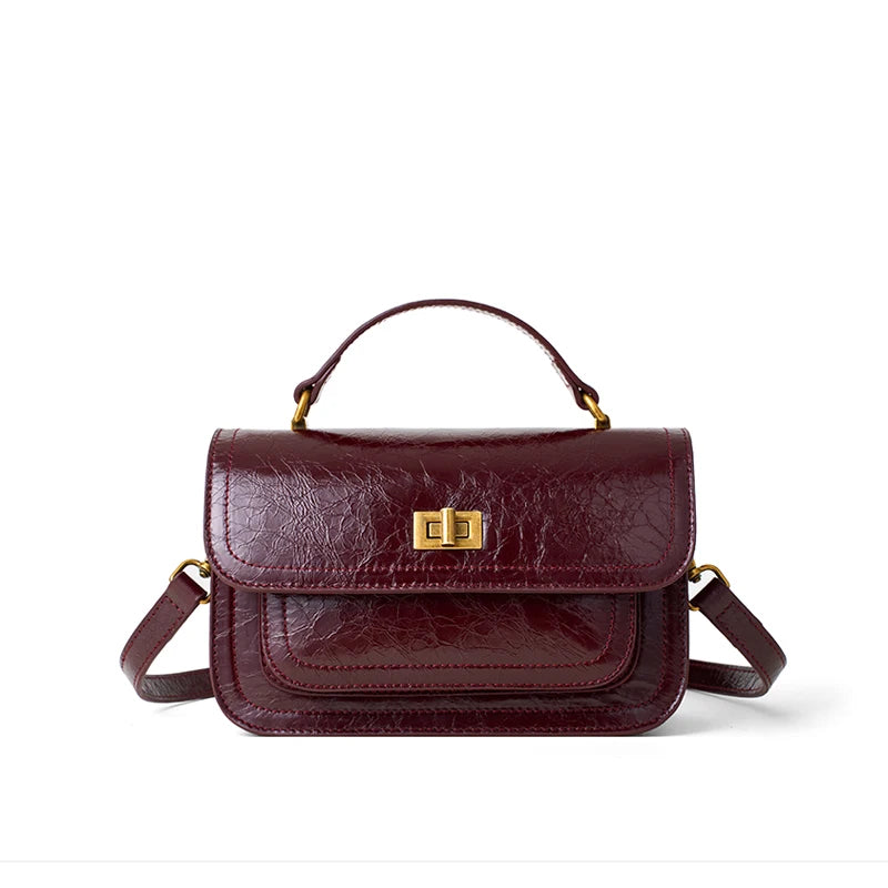 Bolsa Feminina de Couro Genuíno Barcelona | Cross Body Bags | Cores variadas | Detalhe 6 | Vivièn
