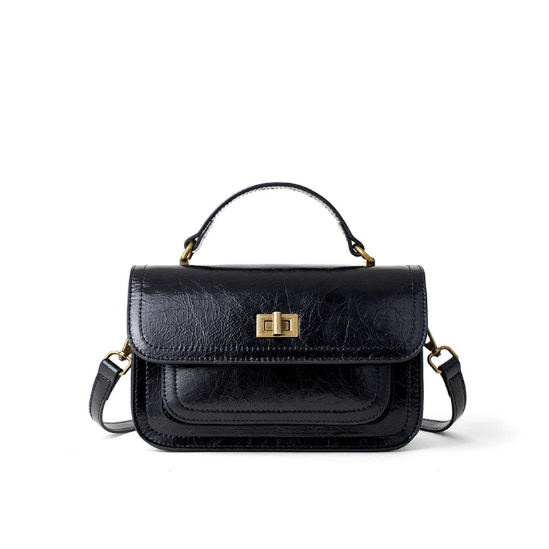 Bolsa Feminina de Couro Genuíno Barcelona | Cross Body Bags | Cores variadas | Detalhe 7 | Vivièn