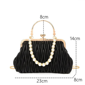 Bolsa Feminina de Couro PU Luxo Veneza | Clutch Bags | Cores variadas | Detalhe 1 | Vivièn
