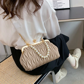 Bolsa Feminina de Couro PU Luxo Veneza | Clutch Bags | Cores variadas | Detalhe 10 | Vivièn