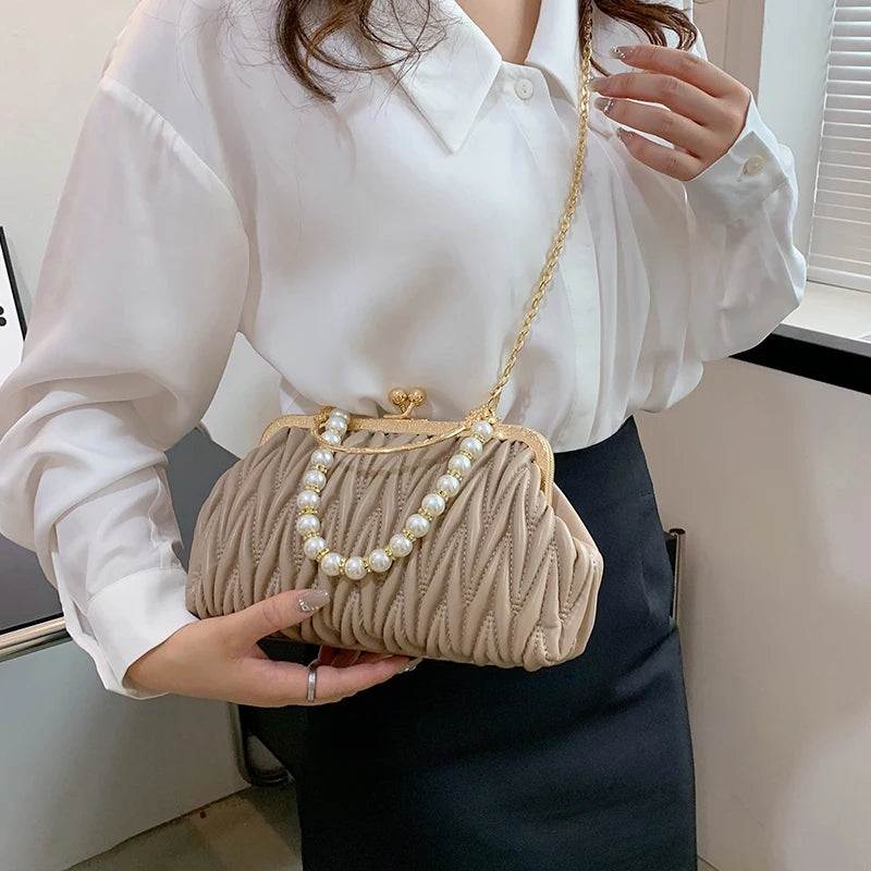 Bolsa Feminina de Couro PU Luxo Veneza | Clutch Bags | Cores variadas | Detalhe 11 | Vivièn