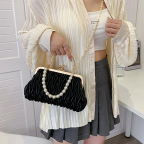 Bolsa Feminina de Couro PU Luxo Veneza | Clutch Bags | Cores variadas | Detalhe 14 | Vivièn