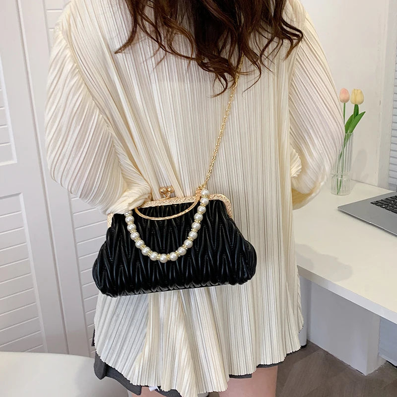 Bolsa Feminina de Couro PU Luxo Veneza | Clutch Bags | Cores variadas | Detalhe 16 | Vivièn
