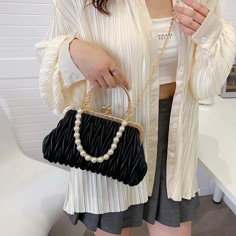 Bolsa Feminina de Couro PU Luxo Veneza | Clutch Bags | Cores variadas | Detalhe 17 | Vivièn