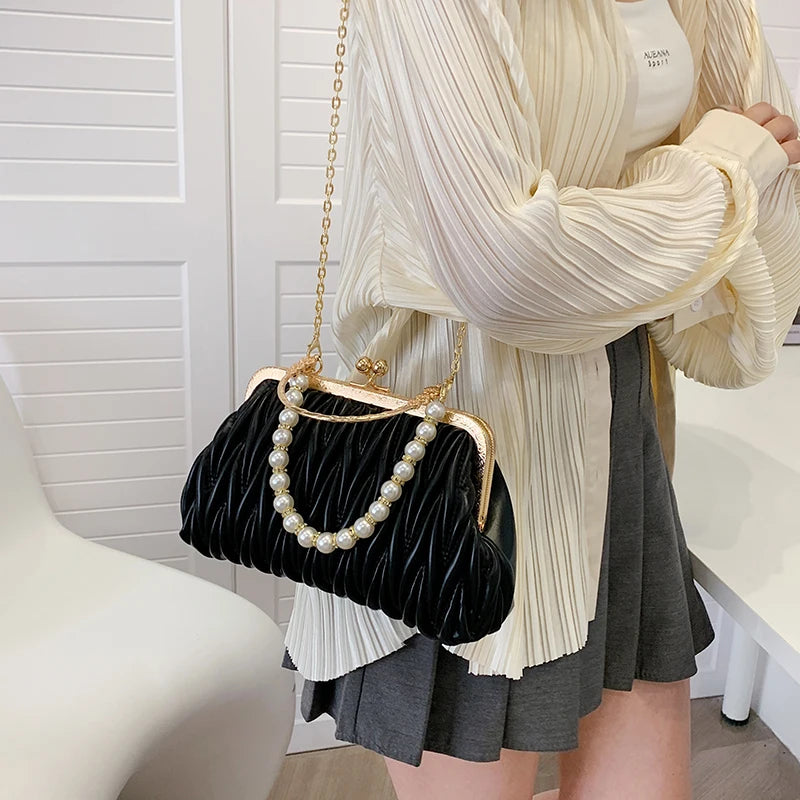 Bolsa Feminina de Couro PU Luxo Veneza | Clutch Bags | Cores variadas | Detalhe 18 | Vivièn