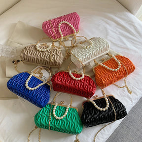 Bolsa Feminina de Couro PU Luxo Veneza | Clutch Bags | Cores variadas | Detalhe 19 | Vivièn