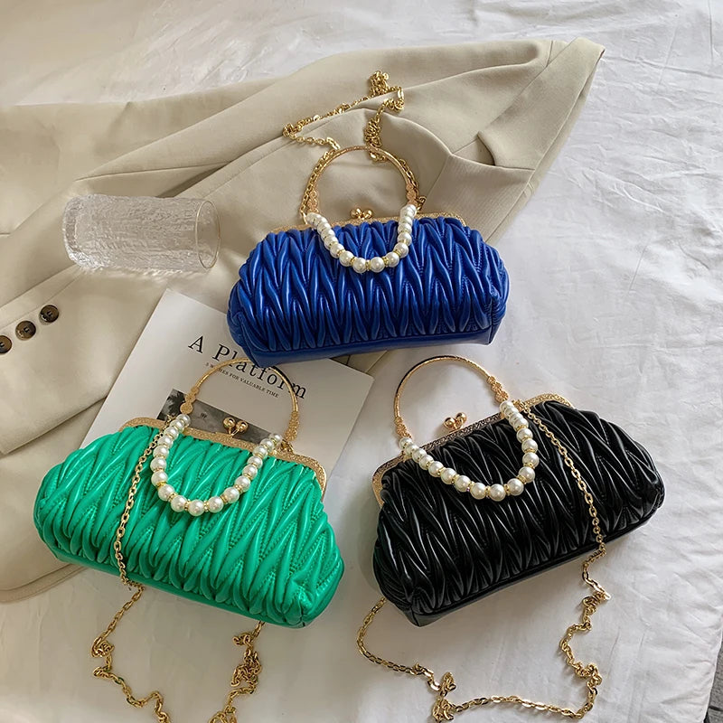 Bolsa Feminina de Couro PU Luxo Veneza | Clutch Bags | Cores variadas | Detalhe 20 | Vivièn
