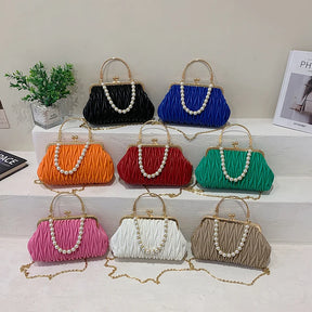 Bolsa Feminina de Couro PU Luxo Veneza | Clutch Bags | Cores variadas | Detalhe 21 | Vivièn