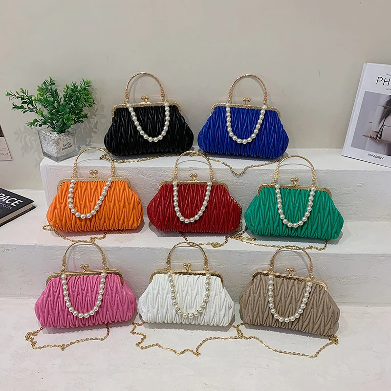 Bolsa Feminina de Couro PU Luxo Veneza | Clutch Bags | Cores variadas | Detalhe 21 | Vivièn