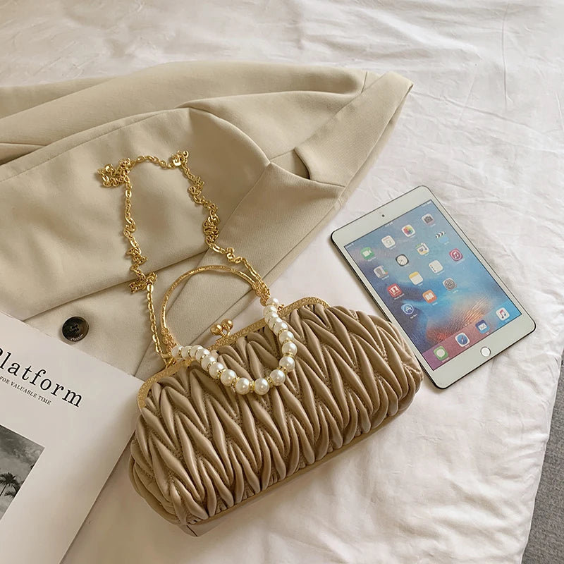 Bolsa Feminina de Couro PU Luxo Veneza | Clutch Bags | Cores variadas | Detalhe 22 | Vivièn
