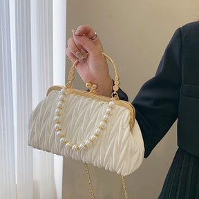 Bolsa Feminina de Couro PU Luxo Veneza | Clutch Bags | Cores variadas | Detalhe 3 | Vivièn