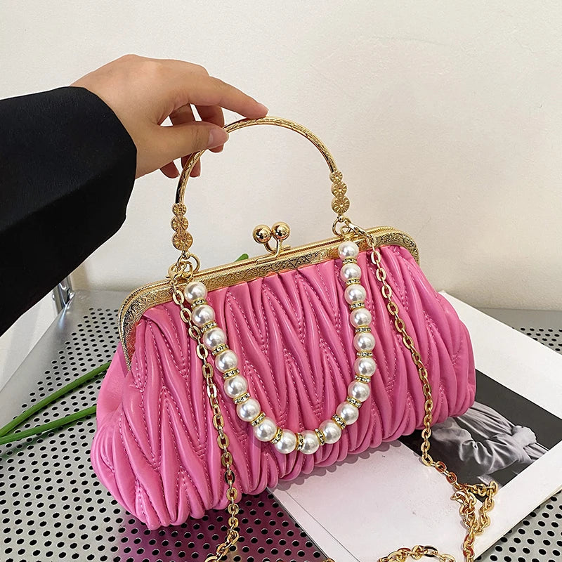 Bolsa Feminina de Couro PU Luxo Veneza | Clutch Bags | Cores variadas | Detalhe 35 | Vivièn