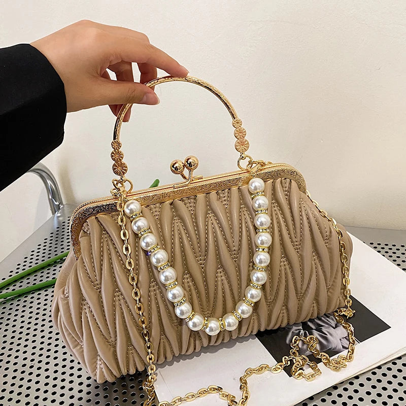 Bolsa Feminina de Couro PU Luxo Veneza | Clutch Bags | Cores variadas | Detalhe 36 | Vivièn
