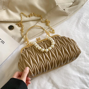 Bolsa Feminina de Couro PU Luxo Veneza | Clutch Bags | Cores variadas | Detalhe 42 | Vivièn