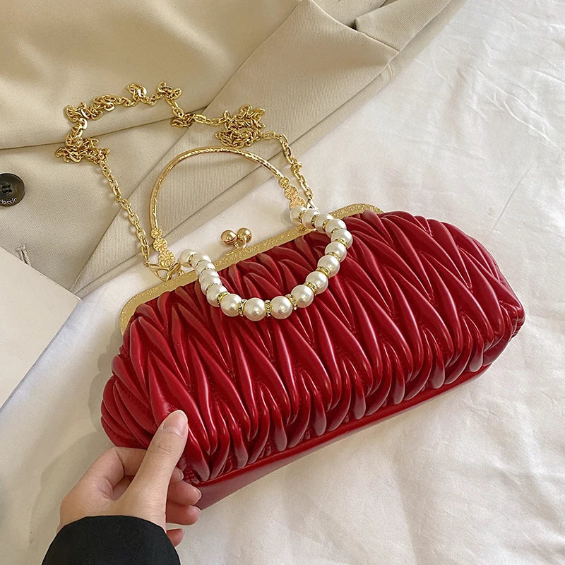 Bolsa Feminina de Couro PU Luxo Veneza | Clutch Bags | Cores variadas | Detalhe 43 | Vivièn