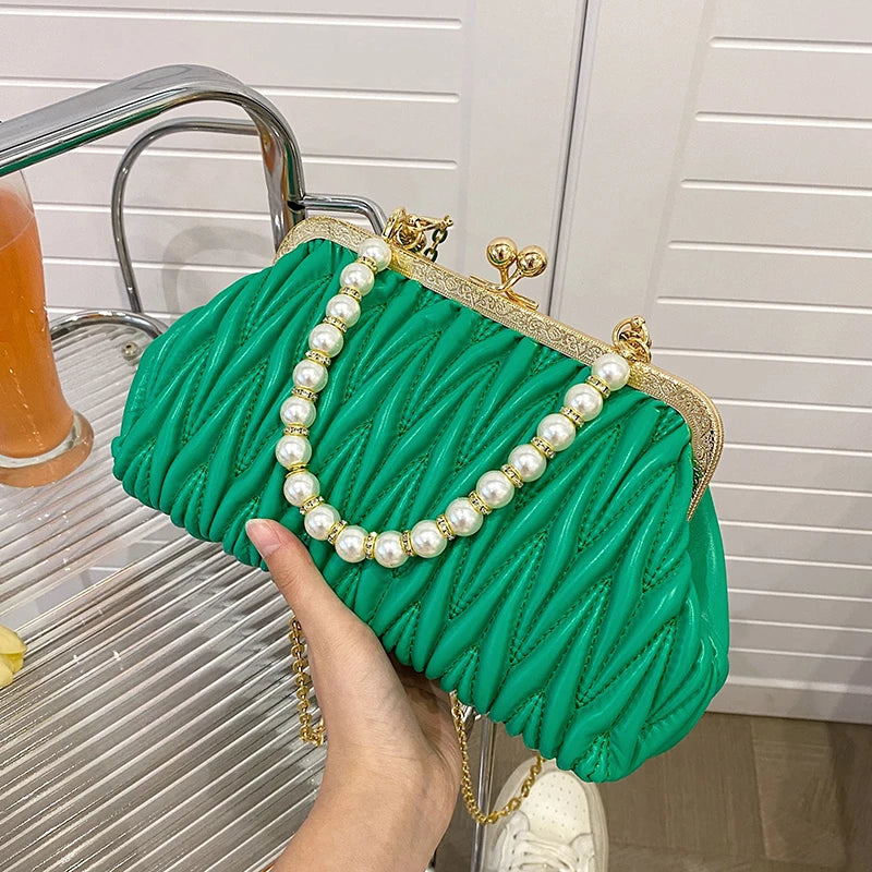 Bolsa Feminina de Couro PU Luxo Veneza | Clutch Bags | Cores variadas | Detalhe 49 | Vivièn