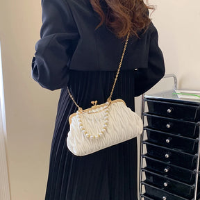 Bolsa Feminina de Couro PU Luxo Veneza | Clutch Bags | Cores variadas | Detalhe 5 | Vivièn