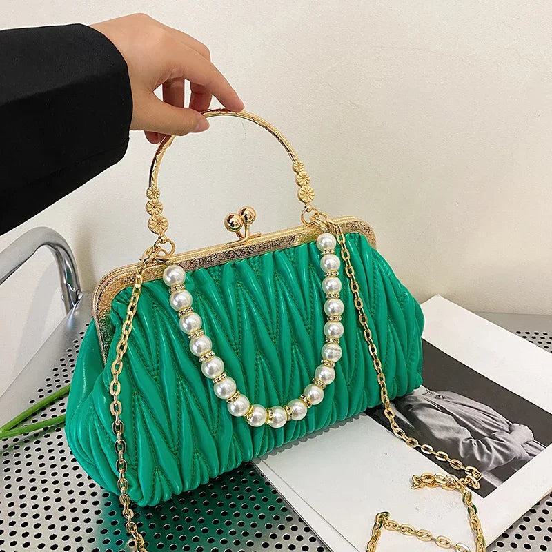 Bolsa Feminina de Couro PU Luxo Veneza | Clutch Bags | Cores variadas | Detalhe 58 | Vivièn