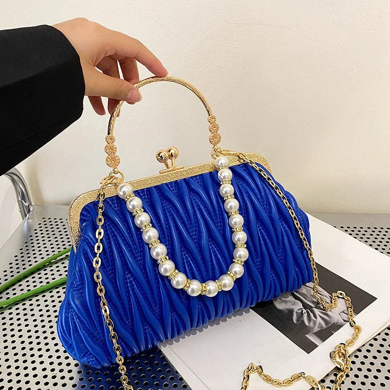 Bolsa Feminina de Couro PU Luxo Veneza | Clutch Bags | Cores variadas | Detalhe 59 | Vivièn