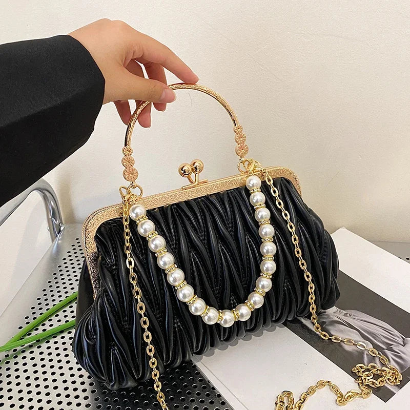 Bolsa Feminina de Couro PU Luxo Veneza | Clutch Bags | Cores variadas | Detalhe 61 | Vivièn