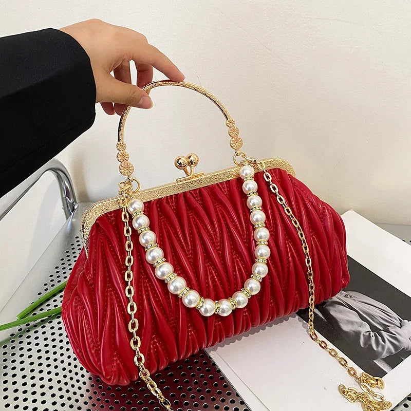 Bolsa Feminina de Couro PU Luxo Veneza | Clutch Bags | Cores variadas | Detalhe 64 | Vivièn