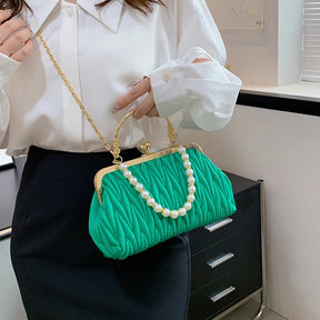 Bolsa Feminina de Couro PU Luxo Veneza | Clutch Bags | Cores variadas | Detalhe 7 | Vivièn