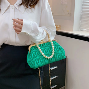 Bolsa Feminina de Couro PU Luxo Veneza | Clutch Bags | Cores variadas | Detalhe 8 | Vivièn