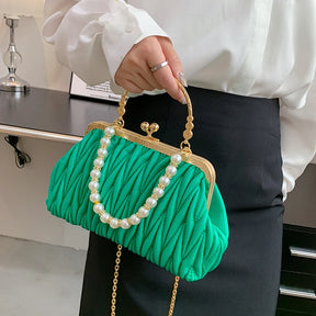 Bolsa Feminina de Couro PU Luxo Veneza | Clutch Bags | Cores variadas | Detalhe 9 | Vivièn