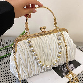 Bolsa Feminina de Couro PU Luxo Veneza | Clutch Bags | Cores variadas | Vivièn