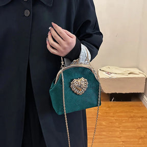 Bolsa Feminina de Veludo Roma | Clutch Bags | Cores variadas | Detalhe 19 | Vivièn
