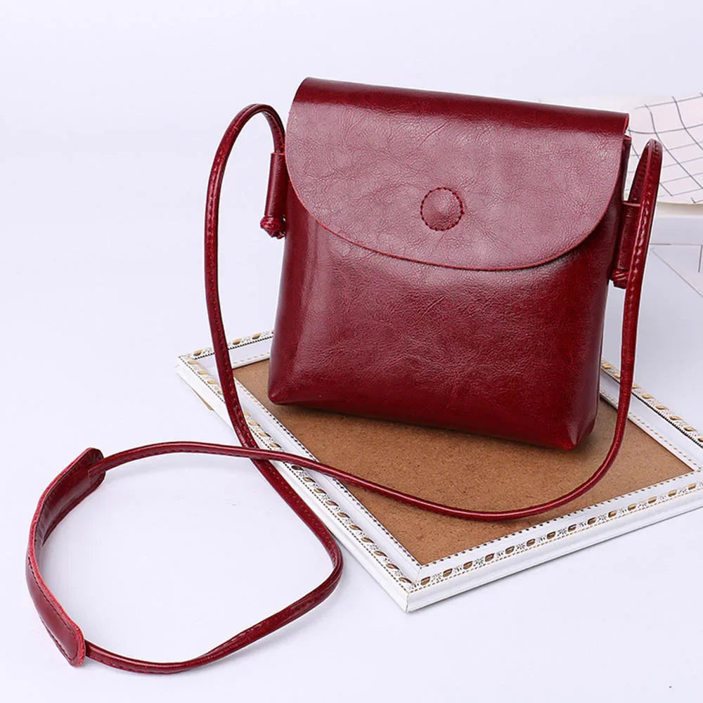 Bolsa Pequena Transversal de Couro Wallet | Cross Body Bags | Cores variadas | Detalhe 10 | Vivièn