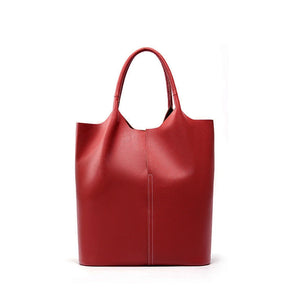 Bolsa Tote de Couro Genuíno Amélie | Bucket Bags | Cores variadas | Detalhe 10 | Vivièn