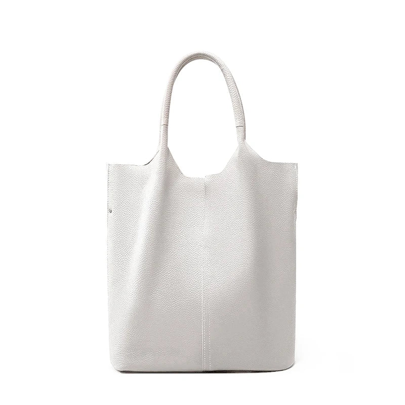 Bolsa Tote de Couro Genuíno Amélie | Bucket Bags | Cores variadas | Detalhe 16 | Vivièn