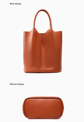 Bolsa Tote de Couro Genuíno Amélie | Bucket Bags | Cores variadas | Detalhe 5 | Vivièn