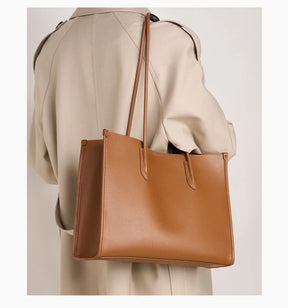 Bolsa Tote de Couro Genuíno Élodie | Bucket Bags | Cores variadas | Costas | Vivièn