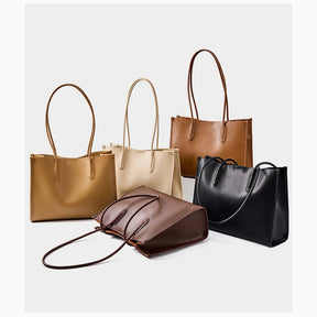 Bolsa Tote de Couro Genuíno Élodie | Bucket Bags | Cores variadas | Lateral | Vivièn