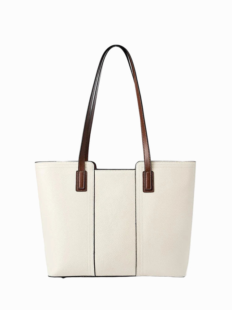 Bolsa Tote de Couro Genuíno Estella | Bucket Bags | Cores variadas | Vivièn