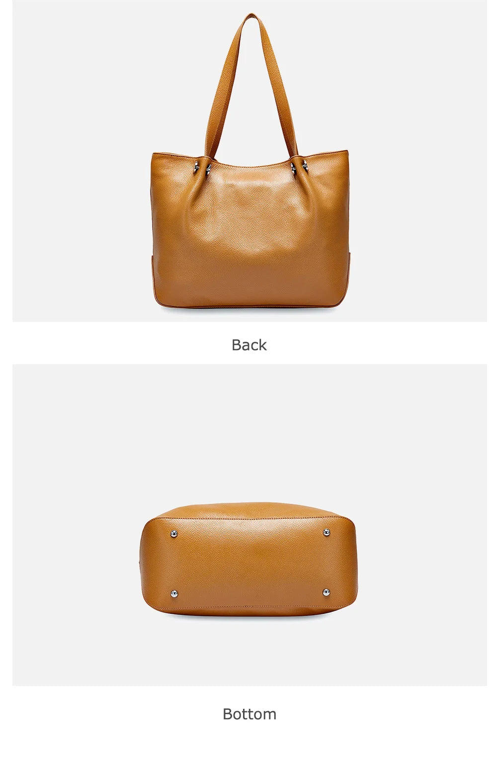 Bolsa Tote de Couro Genuíno Helena | Bucket Bags | Cores variadas | Detalhe 6 | Vivièn
