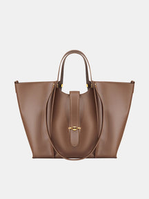 Bolsa Tote de Couro Genuíno Luciana | Bucket Bags | Cores variadas | Detalhe 3 | Vivièn