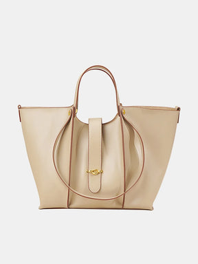 Bolsa Tote de Couro Genuíno Luciana | Bucket Bags | Cores variadas | Detalhe 4 | Vivièn