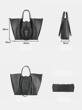 Bolsa Tote de Couro Genuíno Luciana | Bucket Bags | Cores variadas | Detalhe 6 | Vivièn