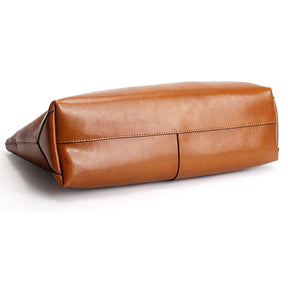 Bolsa Tote de Couro Genuíno Toscana | Bucket Bags | Cores variadas | Detalhe 2 | Vivièn