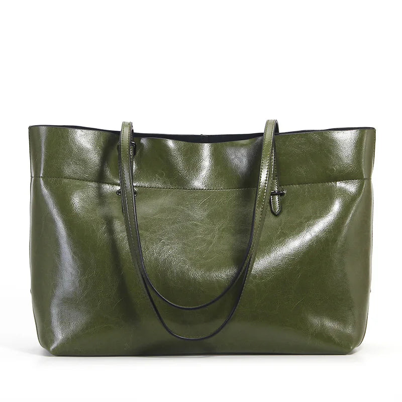 Bolsa Tote de Couro Genuíno Toscana | Bucket Bags | Cores variadas | Detalhe 6 | Vivièn