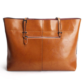 Bolsa Tote de Couro Genuíno Toscana | Bucket Bags | Cores variadas | Lateral | Vivièn