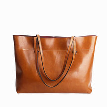 Bolsa Tote de Couro Genuíno Toscana | Bucket Bags | Cores variadas | Vivièn