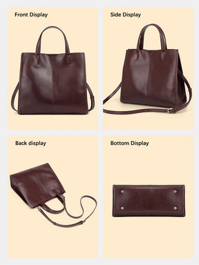 Bolsa Tote de Couro Genuíno Viola | Bucket Bags | Cores variadas | Detalhe 7 | Vivièn