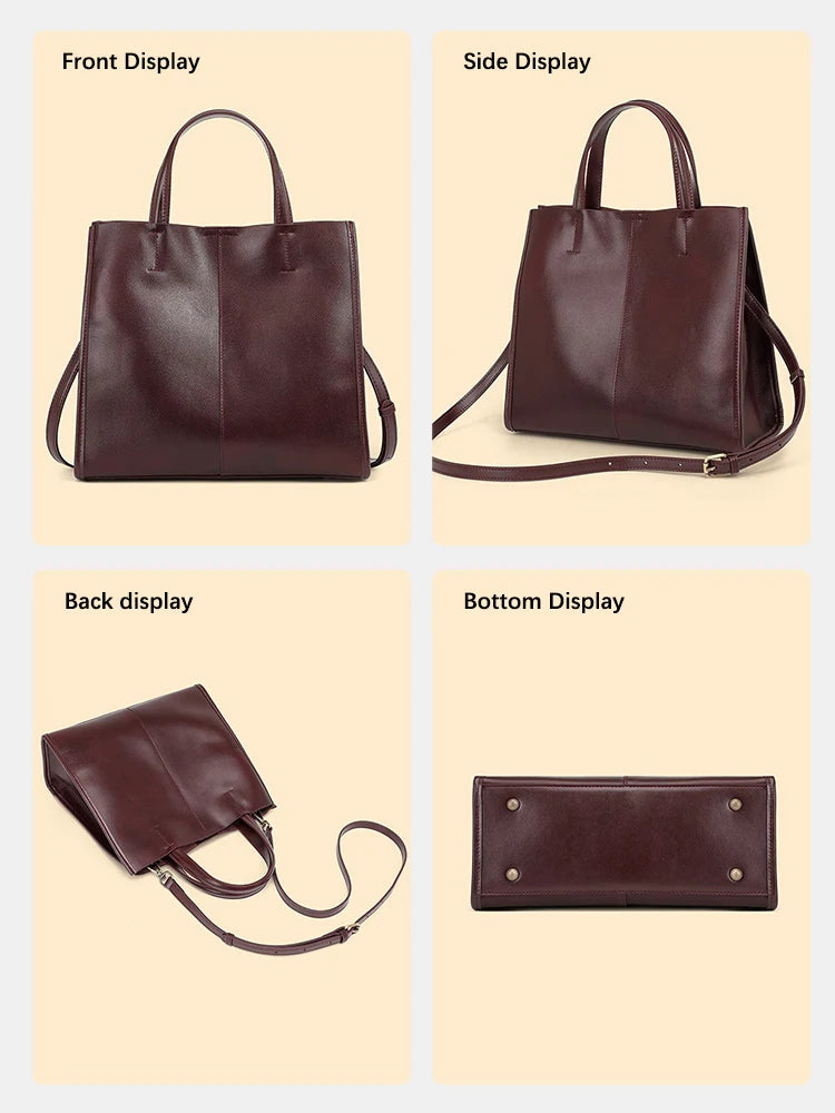 Bolsa Tote de Couro Genuíno Viola | Bucket Bags | Cores variadas | Detalhe 7 | Vivièn