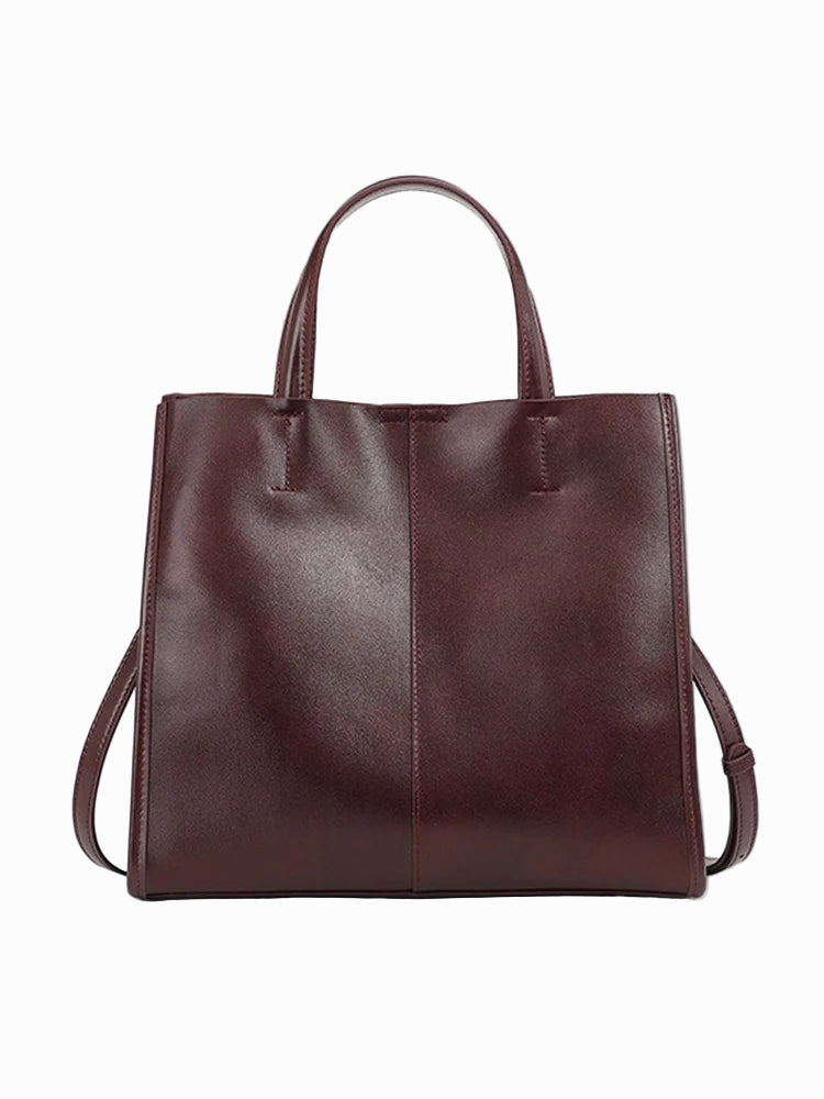 Bolsa Tote de Couro Genuíno Viola | Bucket Bags | Cores variadas | Vivièn