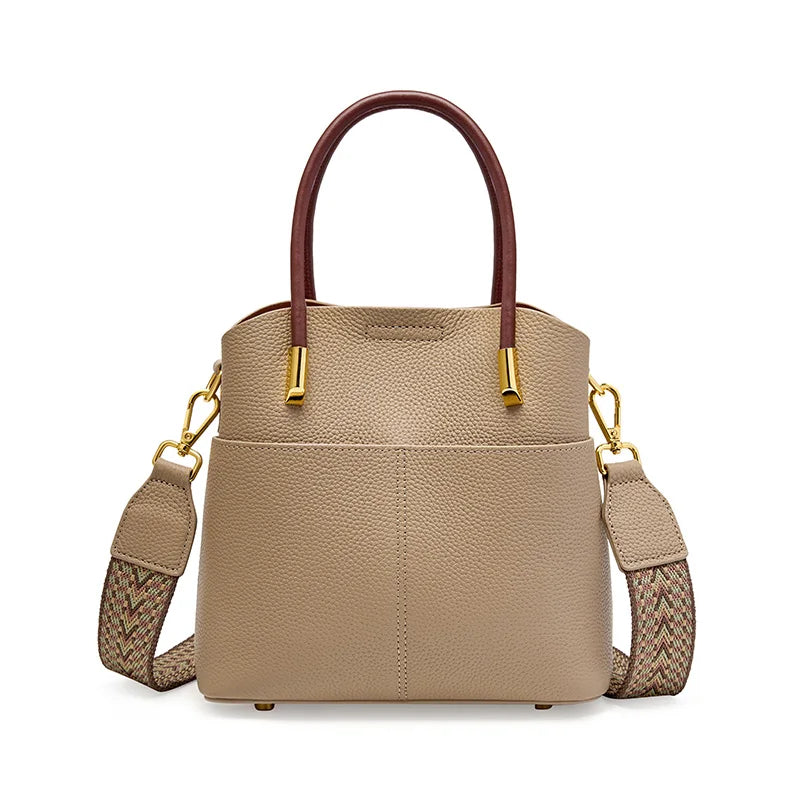 Bolsa Tote de Couro Parisienne | Bucket Bags | Cores variadas | Detalhe 11 | Vivièn